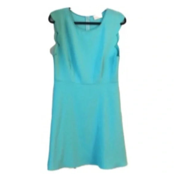 Everly‎ Mint Green Size Large Scalloped Sleeve  Dress - Picture 2 of 8